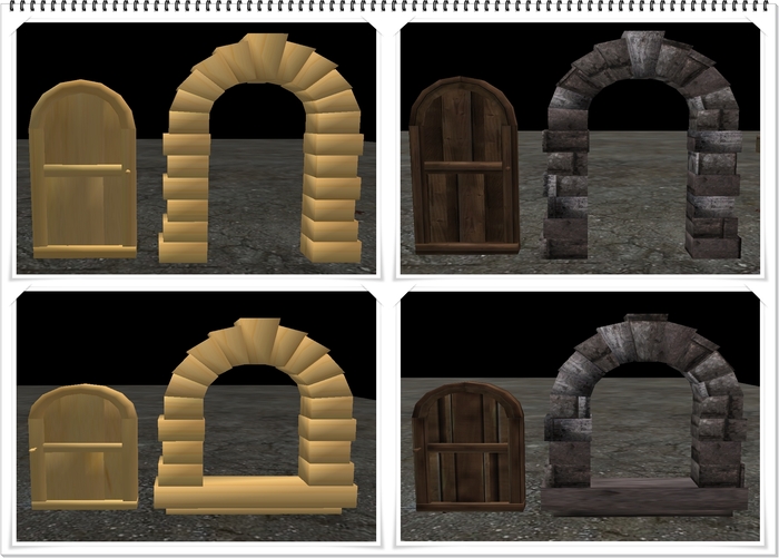 [Copy] Scuplted/Scripted 1 Prim Arch Door/1 Prim Window and Frame