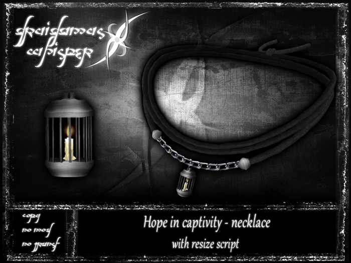 Druidamus Whisper - Hope in captivity - necklace