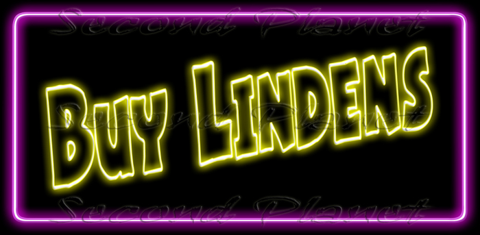 Neon 054 - BUY LINDENS - ANIMATED & SIMPLE