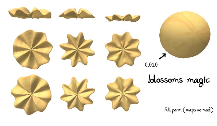 *Diesel Magic* blossoms-magic sculpted maps