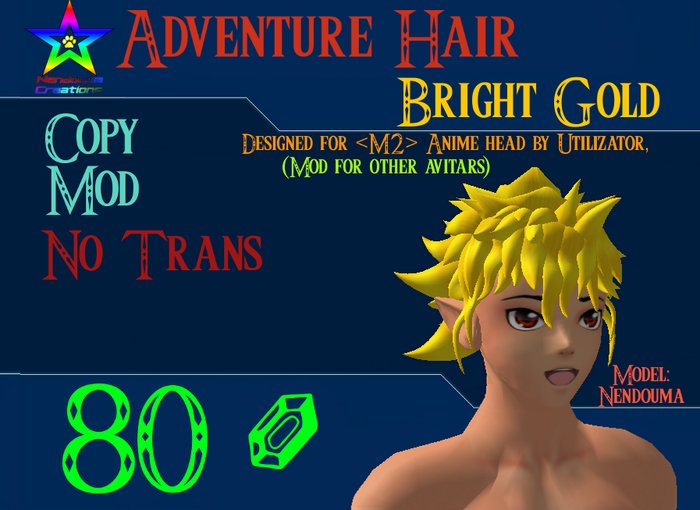 Adventure Hair: Bright Gold