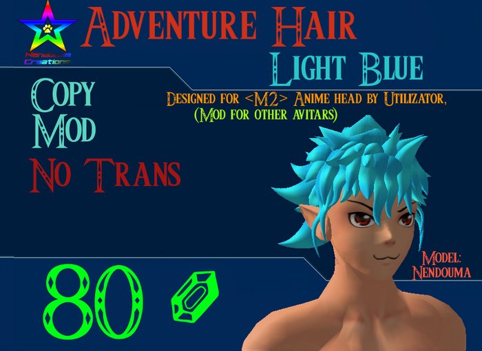 Adventure Hair: Light Blue