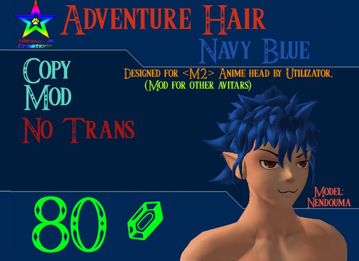 Adventure Hair: Navy Blue