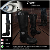<< PURE >> Pure Shoes - Terry in Black [inworld price 199L$]