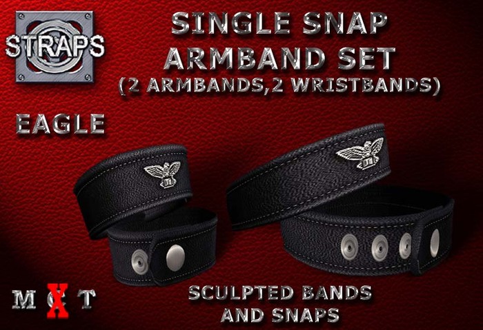 STRAPS - Single Snap Armband Set (Eagle)