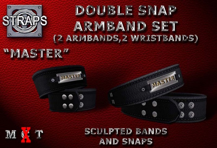 STRAPS - Double Snap Armband Set "Master"