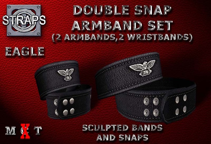 STRAPS - Double Snap Armband Set (Eagle)