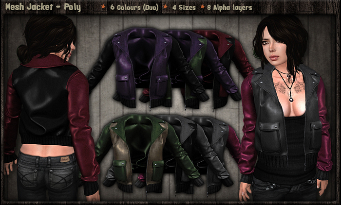 Mesh Jacket - Poly 8 Colours [Duo]
