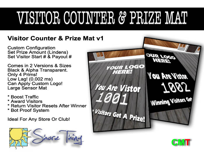 Premium Visitor Counter & Prize Mat v1 [SALE!!!]
