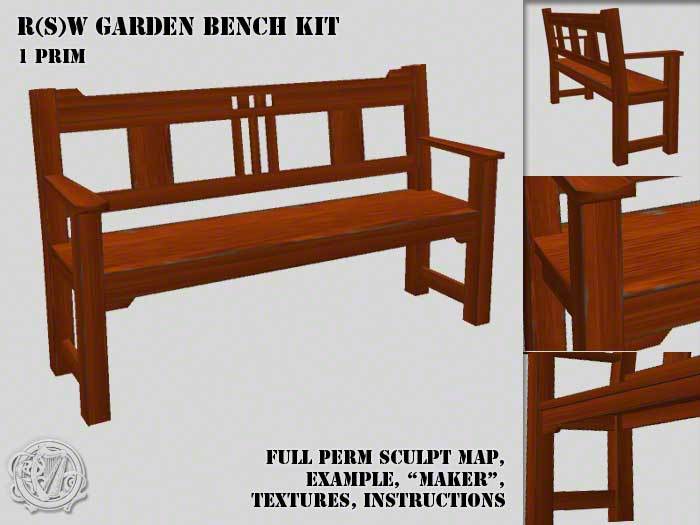 R(S)W Garden Bench Kit - Crated