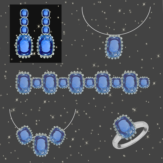 Blue Sapphire Earrings