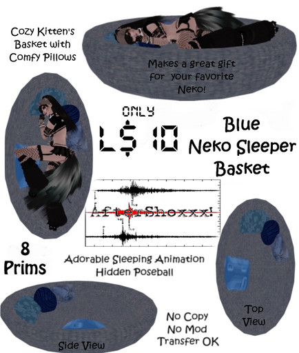 Aftershoxxx! Neko Sleeper - Blue 