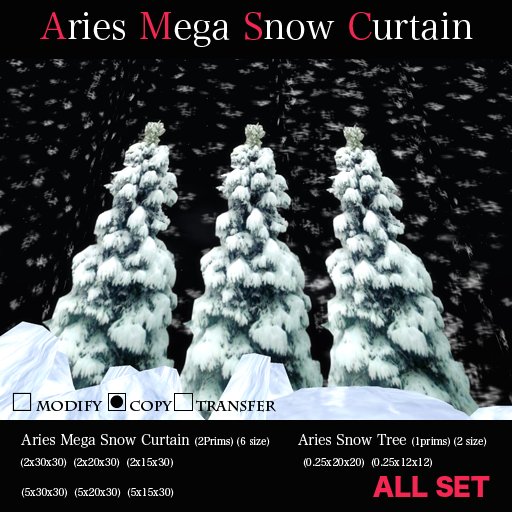 Aries MEGA Snow Curtain