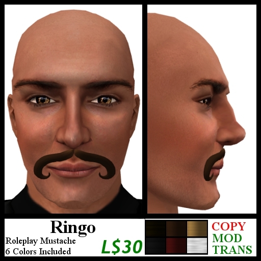 Mustache Pack: Ringo - 6 colors