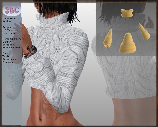 Promo Discouted **SBC**Sweater sleeve e collar wool ( full perm ) BOX