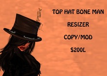 TOP HAT SKULLS BONE MAN