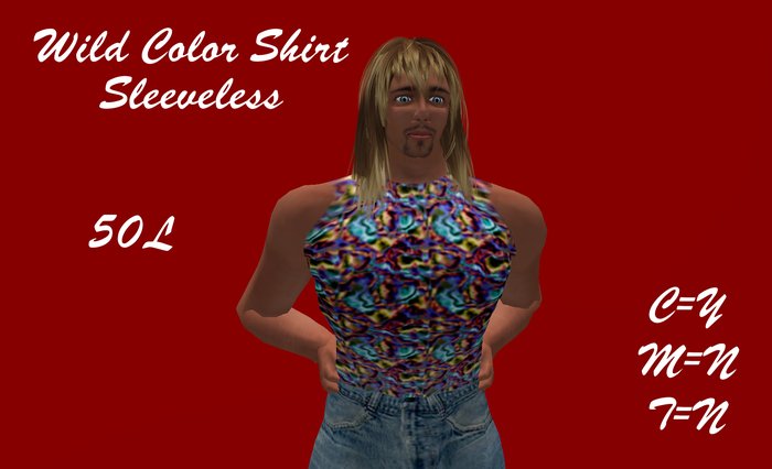 Wild Color Sleeveless Shirt