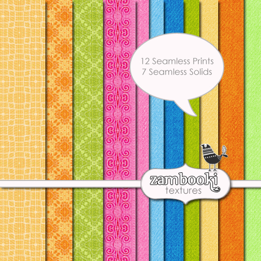 Zambooki Textures - Candy Bowl Bright Colorful Spring Fabrics