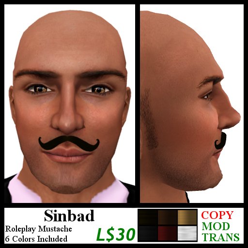 Mustache Pack: Sinbad - 6 colors
