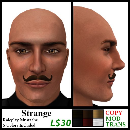 Mustache Pack: Strange - 6 colors