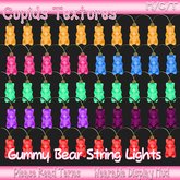 *CUPIDS* 15 GUMMY BEAR STRING LIGHTS Textures