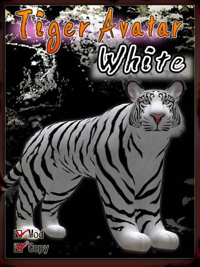 Tiger Avatar White Msize