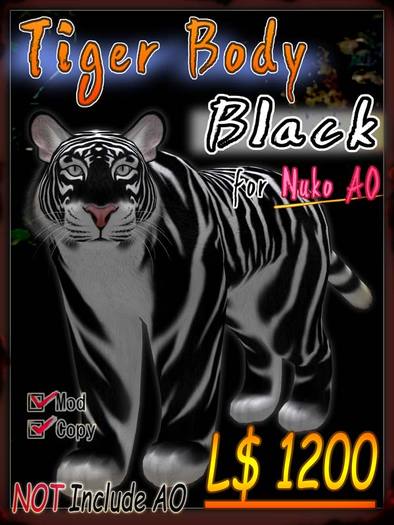 Tiger Body Black Msize