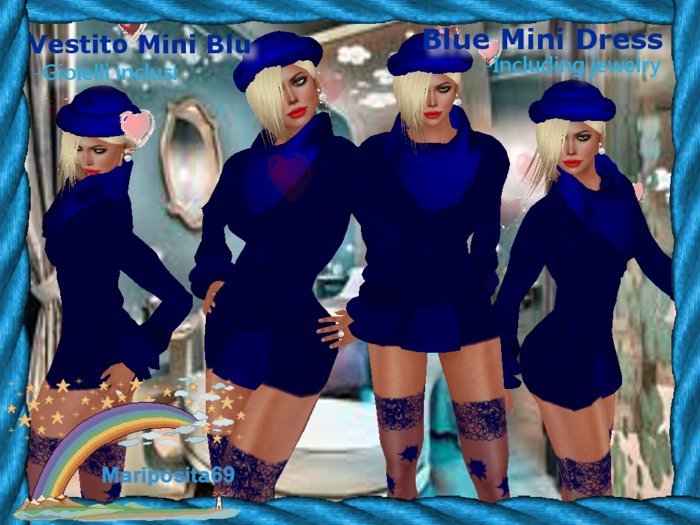 Blue Mini Dress (Vestito Mini Blu)