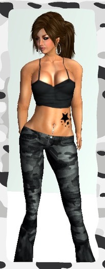 !!!CaMoFlAuGeD!!!  wOmEn's BlAcK