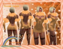 Orange Mini Dress  (Vestito arancione mini)