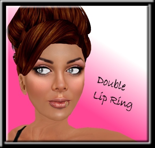 double lip ring gold