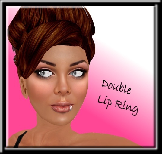 double lip ring silver