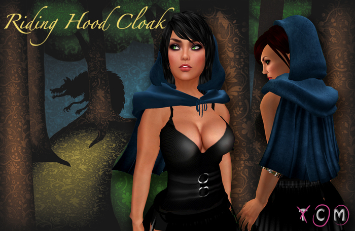 Riding Hood Cloak - Blue