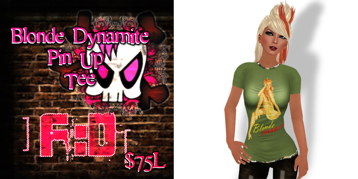 ]FD[ Blonde Dynamite Pin Up Tee