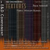 [FWB008] 6 Distressed Blended Wool Skirt, Kilt, Dress Textures from E&D ENGINEERING