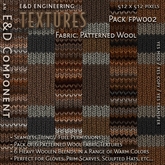 [FPW002] 6 512px Wool Blend Fabric Sweater Textures in Red Orange Brown Stripes for Autumn Halloween by E&D ENGINEERING