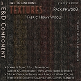 [FHW008] 6 512px Heavy Rope-Knit Rustic Wool Fabric Textures for Cold Winter Sweater Glove Hat Scarf by E&D ENGINEERING