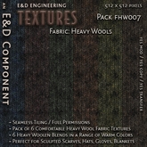 [FHW007] 6 512px Cozy Warm Wool Fabric Textures with Spotted Pattern for Winter Sweater Hat Scarf by E&D ENGINEERING