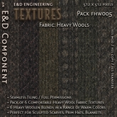 [FHW005] 6 512px Heavy Wool Fabric Textures in Faded Brown Green Gray for Winter Sweater Hat Scarf by E&D ENGINEERING