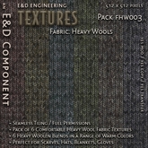 [FHW003] 6 512px Heavy Wool Fabric Textures in Subtle Faded Color Shades for Winter Sweater Hat Scarf by E&D ENGINEERING