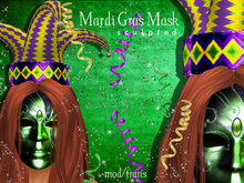 Mardi Gras Mask Green