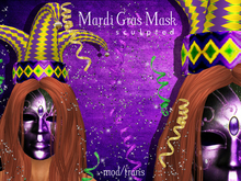 Mardi Gras Mask Purple