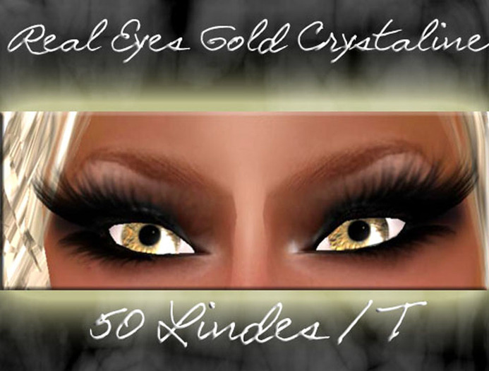 LSR -Real eyes Gold Crystaline