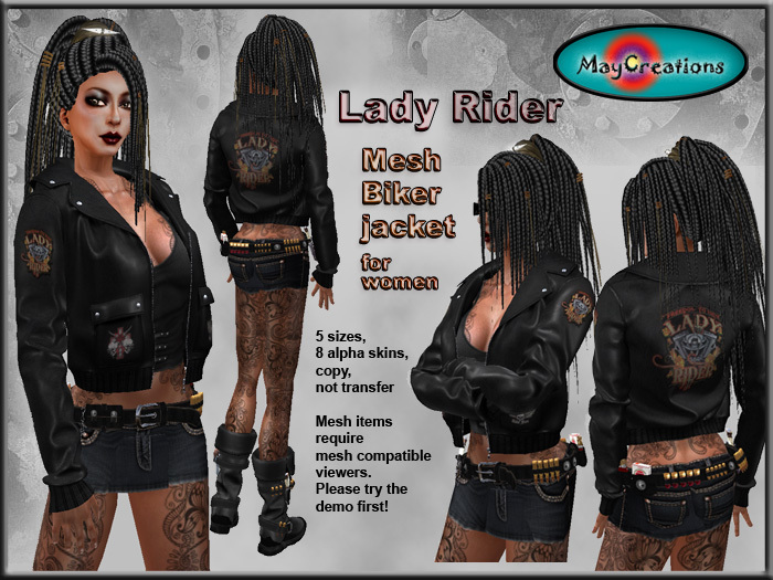 MayCreations mesh biker jacket Lady Rider 