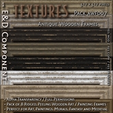 [AWF007] 8 512px Peeling Antique Ridged Wood Art Frame Textures for Gothic and Old World Painting by E&D ENGINEERING