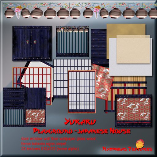 ##Nympheas Textures - Yukaku Playground Japanese House