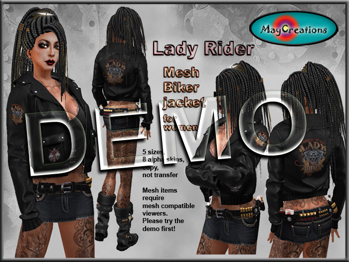 MayCreations mesh biker jacket Lady Rider DEMO