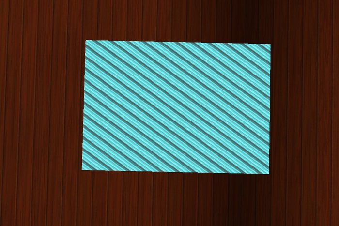 Blue Striped Rug