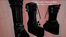 Gothic Platform Laced Boots