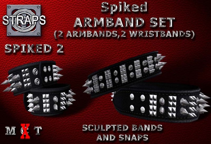 STRAPS - Spiked Armband Set 2